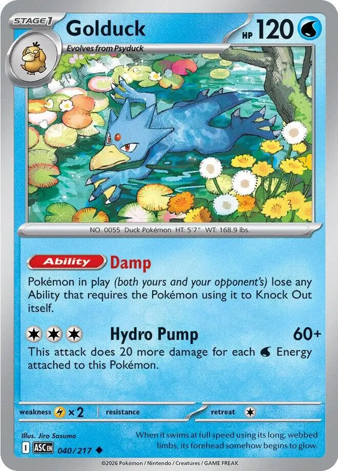 Golduck (040/217) [Mega Evolution: Ascended Heroes] 1