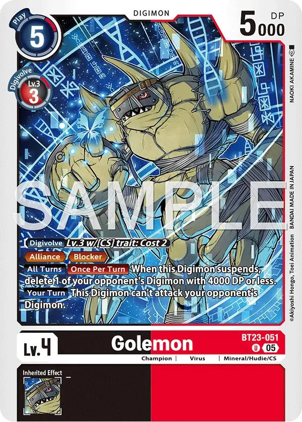 Golemon [Bt23-051] [Hackers' Slumber] 1