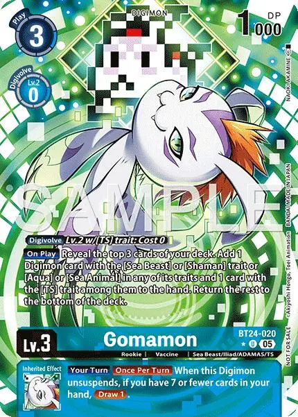 Gomamon [Bt24-020] (Box Topper) [Time Stranger] 1