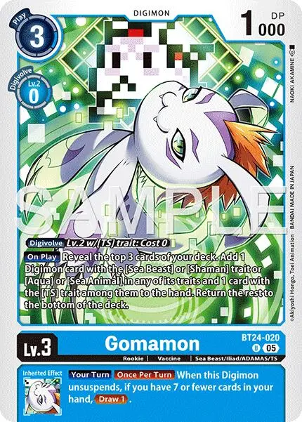 Gomamon [Bt24-020] [Time Stranger] 1