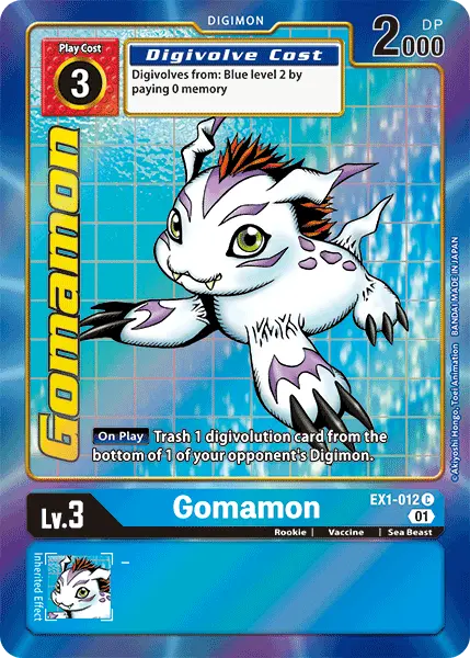 Gomamon [Ex1-012] (Alternate Art) [Classic Collection] 1