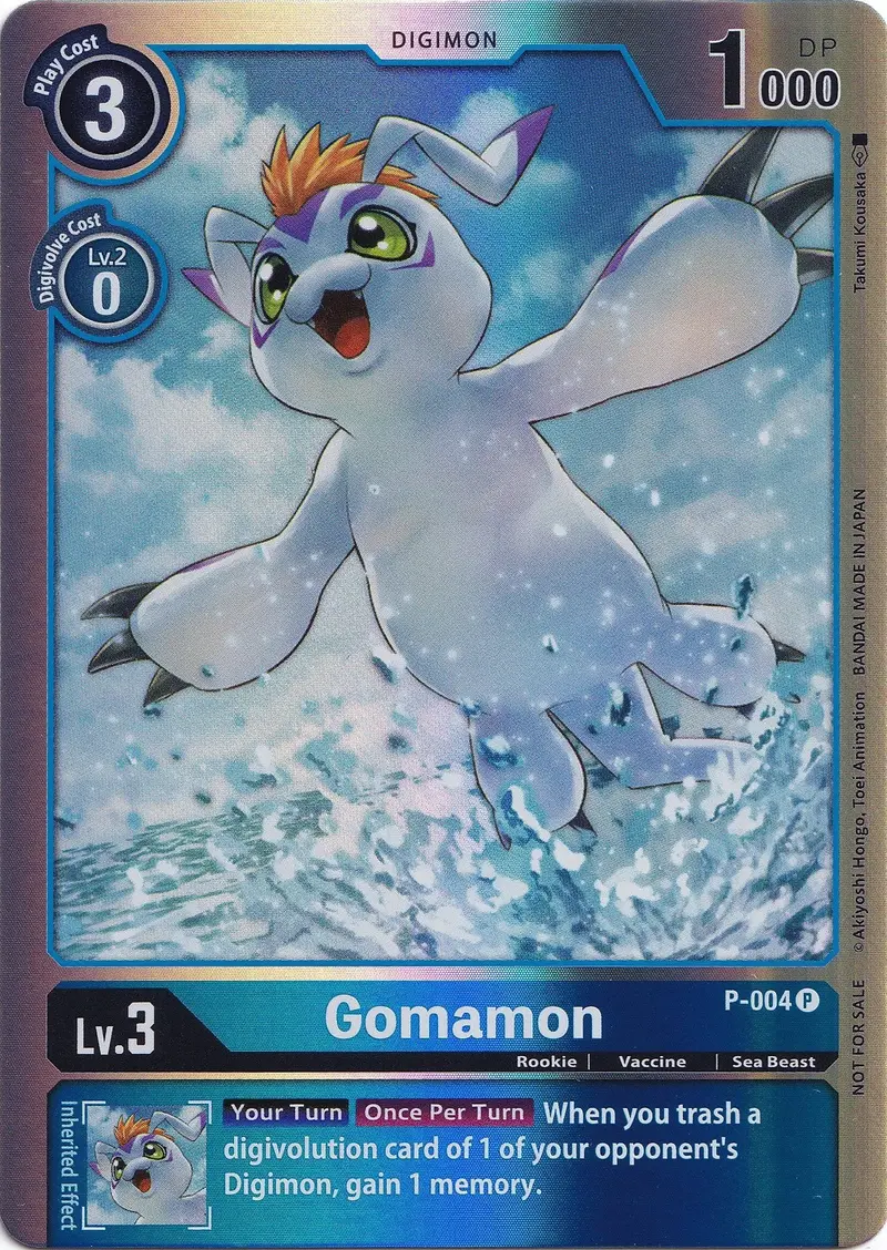 Gomamon [P-004] (Rainbow Foil) [Promotional Cards] 1