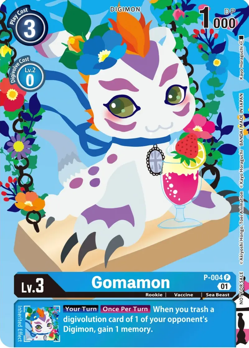Gomamon [P-004] (Tamer's Card Set 2 Floral Fun) [Promotional Cards] 1