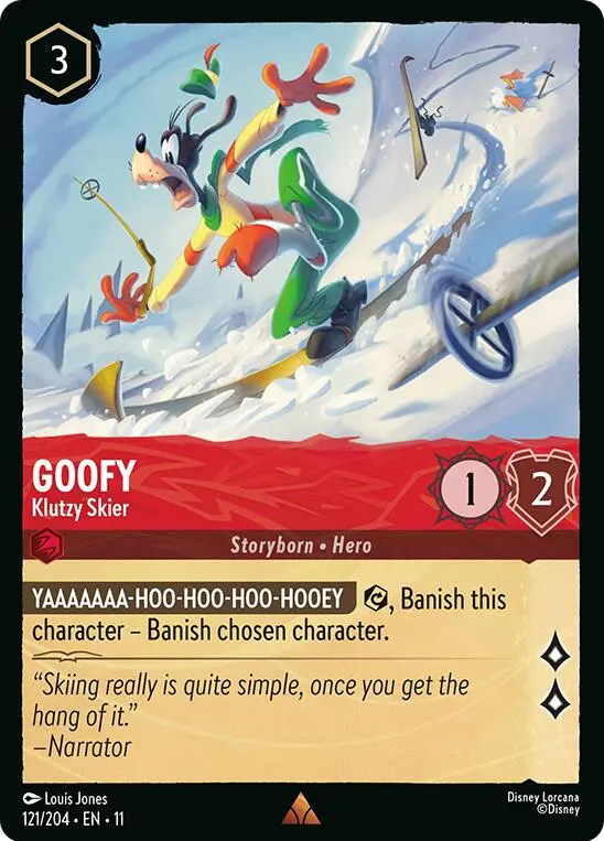 Goofy - Klutzy Skier (121/204) [Winterspell] 1