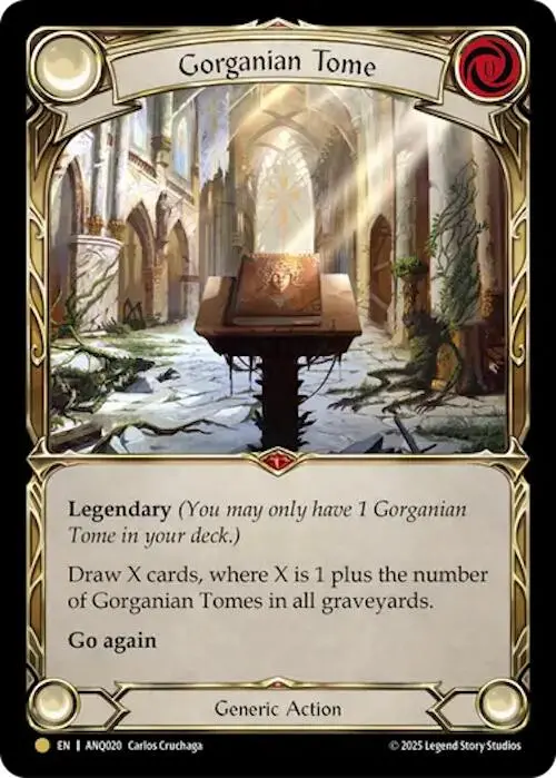 Gorganian Tome (Gold) [Anq020] (Compendium Of Rathe - Antiquity Pack) 1