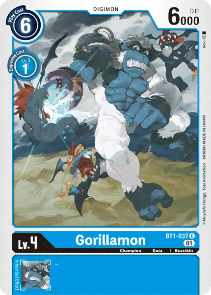 Gorillamon [Bt1-037] (Alternative Art) [Starter Deck: Ulforce Veedramon] 1
