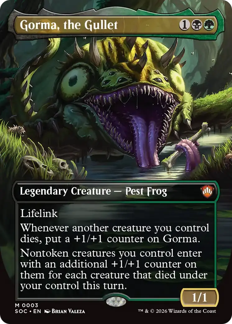 Gorma, The Gullet (Borderless) [Secrets Of Strixhaven Commander] 1