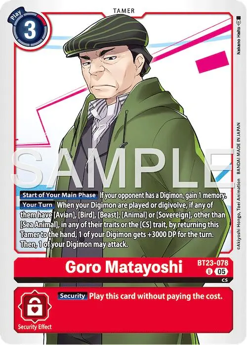 Goro Matayoshi [Bt23-078] [Hackers' Slumber] 1