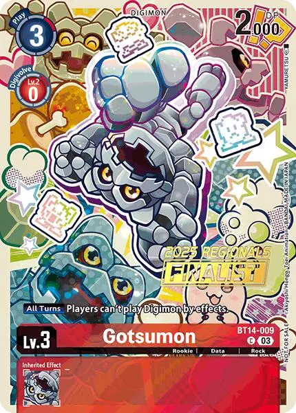 Gotsumon [Bt14-009] (2025 Regionals Finalist) [Blast Ace Promos] 1
