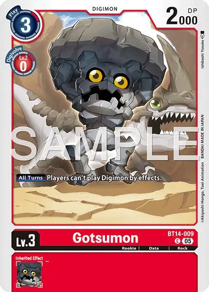 Gotsumon [Bt14-009] (Foil Reprint) [Advanced Booster Digimon Generation] 1