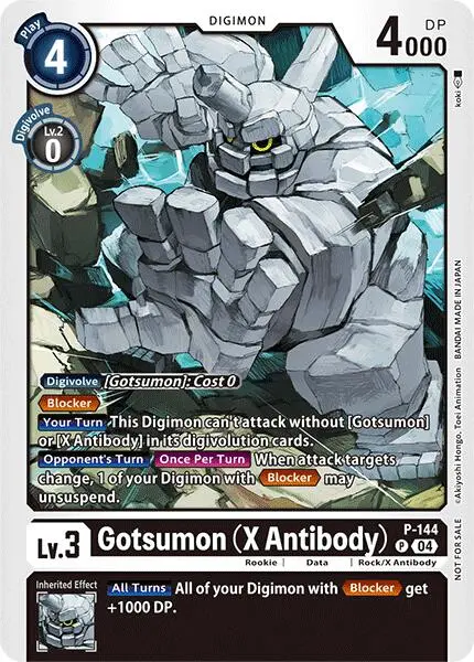 Gotsumon (X Antibody) [P-144] (Store Tournament 2024 Jul. – Sep. Participation Pack) [Promotional Cards] 1