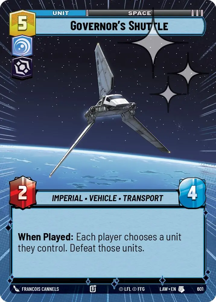 Governor's Shuttle (601) (Hyperspace Foil) (601) [A Lawless Time] 1