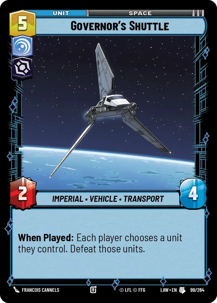 Governor's Shuttle (99/264) (99/264) [A Lawless Time] 1