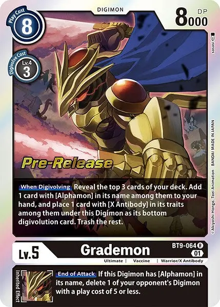 Grademon [Bt9-064] [X Record Pre-Release Promos] 1