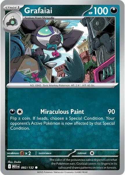 Grafaiai (092/132) [Mega Evolution: Base Set] 1