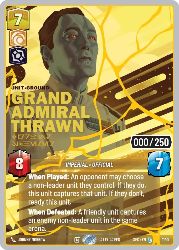 Grand Admiral Thrawn - Grand Schemer (1140) (Serialized) (Gold) (1140) [Secrets Of Power] 1