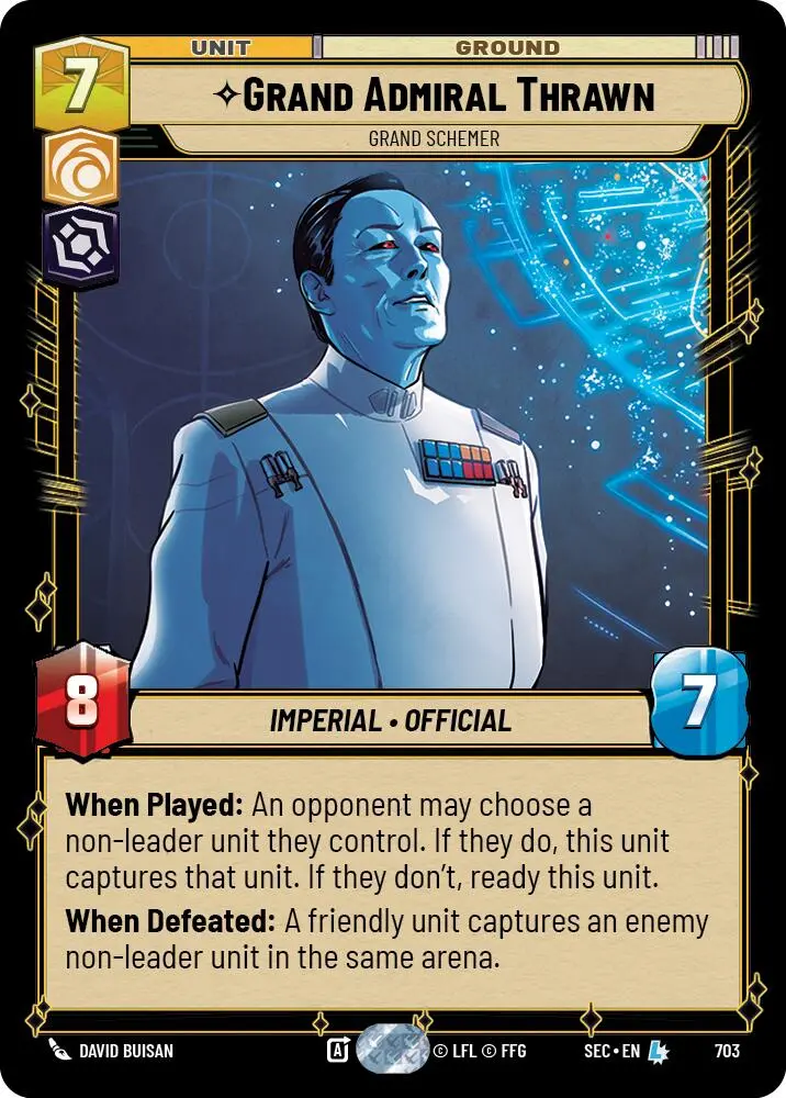 Grand Admiral Thrawn - Grand Schemer (Foil) (703) (703) [Secrets Of Power] 1