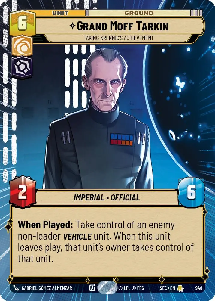 Grand Moff Tarkin - Taking Krennic's Achievement (Hyperspace Foil) (948) (948) [Secrets Of Power] 1