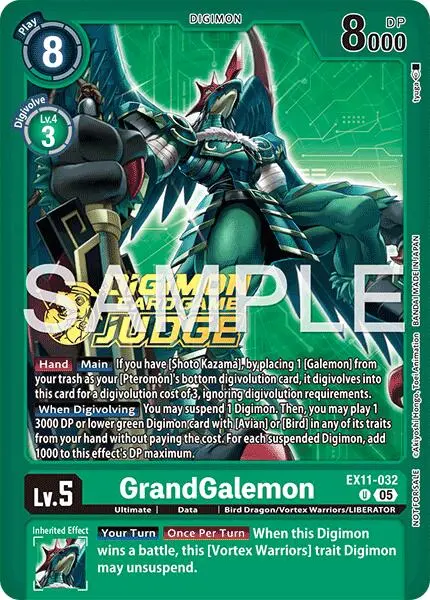 Grandgalemon [Ex11-032] (Judge Pack 9) [Dawn Of Liberator] 1