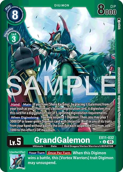 Grandgalemon [Ex11-032] (Limited Foil) [Dawn Of Liberator] 1