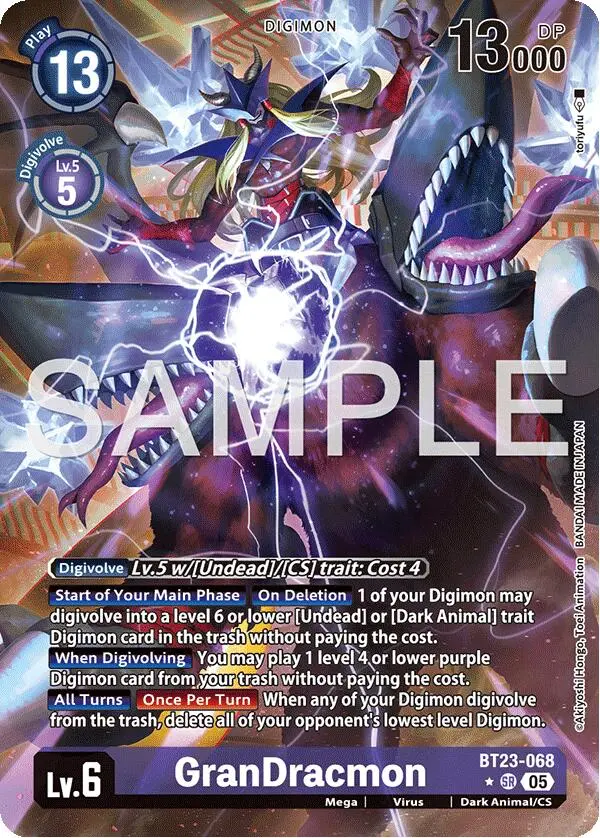 Grandracmon [Bt23-068] (Alternate Art) [Hackers' Slumber] 1