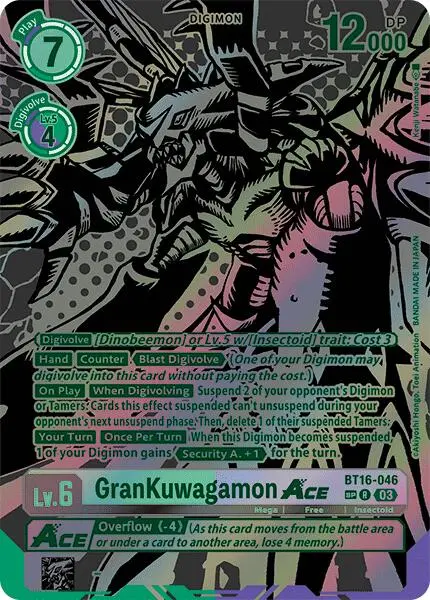 Grankuwagamon Ace [Bt16-046] (Alternate Art) [Beginning Observer] 1