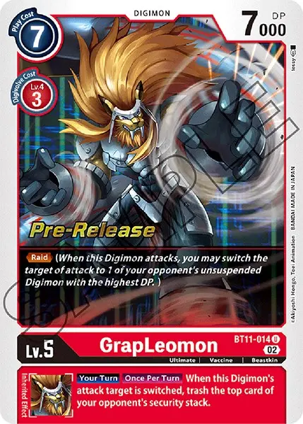 Grapleomon [Bt11-014] [Dimensional Phase Pre-Release Promos] 1