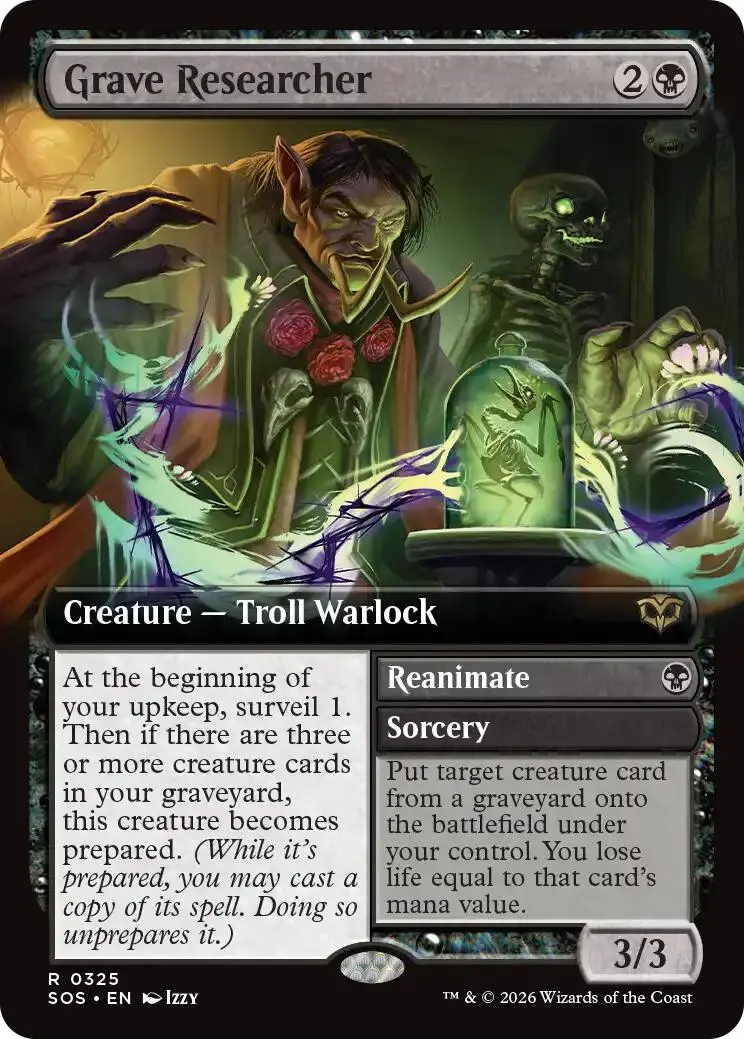 Grave Researcher (Extended Art) [Secrets Of Strixhaven] 1