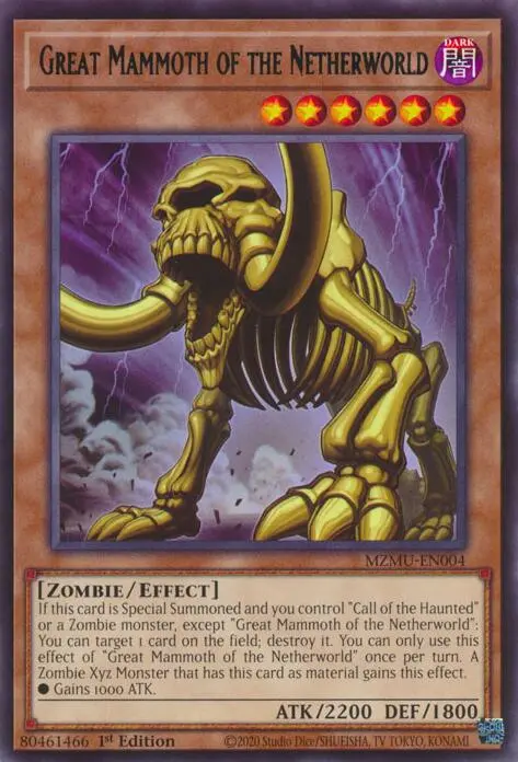 Great Mammoth Of The Netherworld [Mzmu-En004] Rare 1