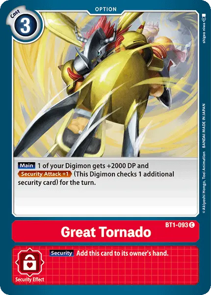 Great Tornado [Bt1-093] [Release Special Booster Ver.1.0] 1