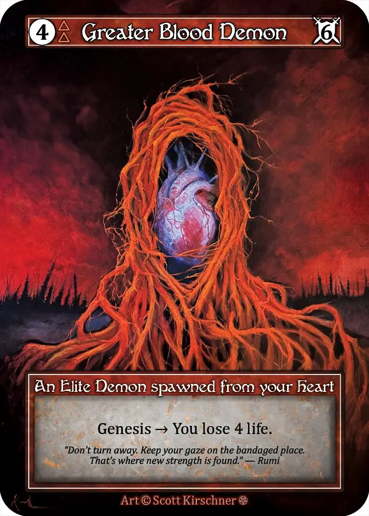 Greater Blood Demon (Foil) [Gothic] 1