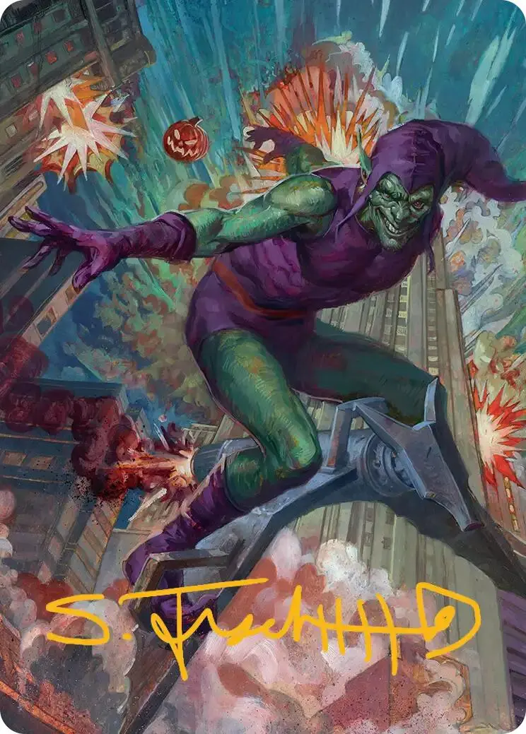 Green Goblin Art Card (26/54) (Gold-Stamped Signature) [Marvel's Spider-Man Art Series] 1