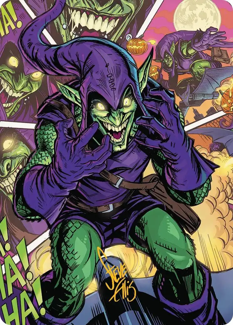Green Goblin Art Card (49/54) (Gold-Stamped Signature) [Marvel's Spider-Man Art Series] 1