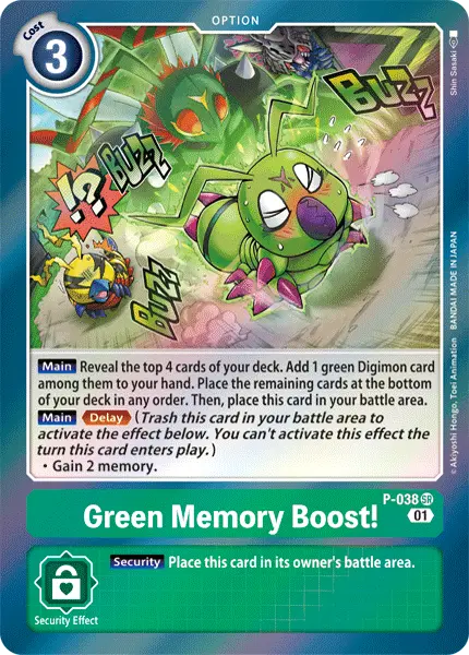 Green Memory Boost! [P-038] [Promotional Cards] 1