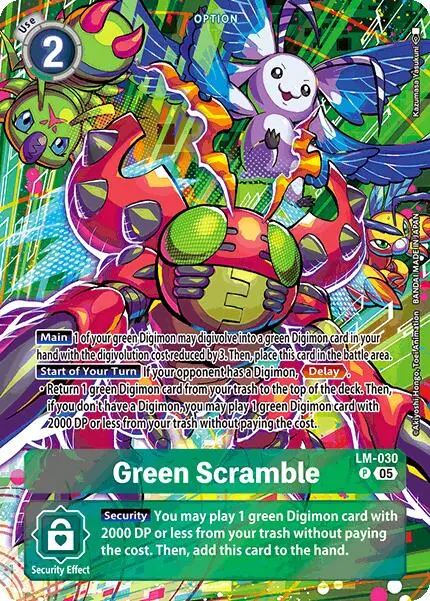 Green Scramble [Lm-030] (Alternate Art) [Starter Deck: Protector Of Light] 1