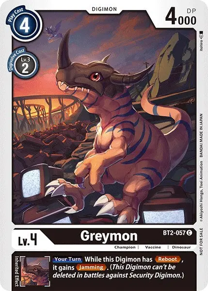Greymon [Bt2-057] (Official Tournament Pack Vol.3) [Release Special Booster Promos] 1
