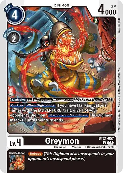 Greymon [Bt21-057] [World Convergence] 1