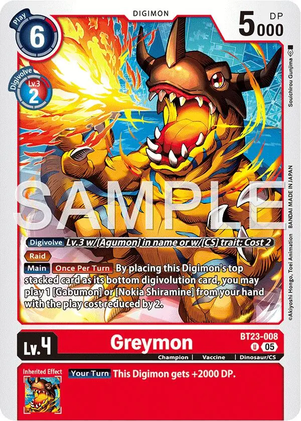 Greymon [Bt23-008] [Hackers' Slumber] 1
