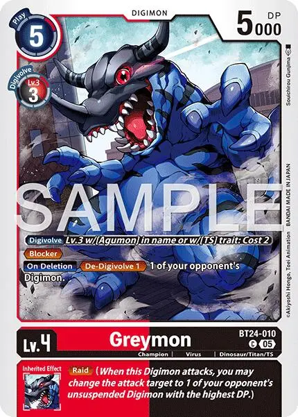 Greymon [Bt24-010] [Time Stranger] 1