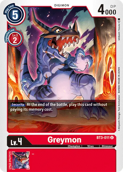 Greymon [Bt3-011] [Release Special Booster Ver.1.5] 1
