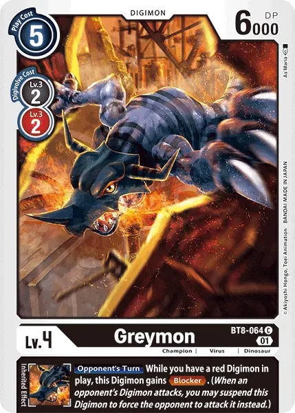 Greymon [Bt8-064] [New Awakening] 1