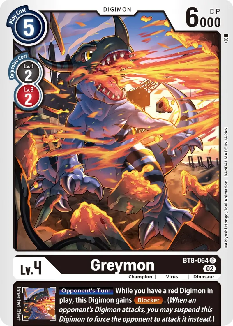 Greymon [Bt8-064] (Winner Pack Dimensional Phase) [New Awakening Promos] 1