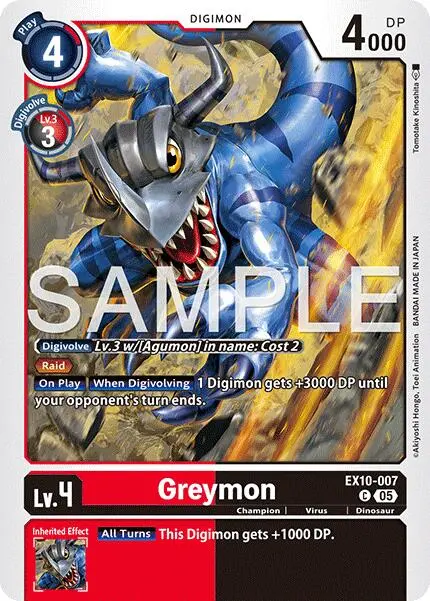 Greymon [Ex10-007] [Sinister Order] 1