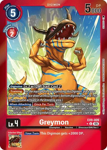 Greymon [Ex9-009] (Limited Foil) [Versus Monsters] 1
