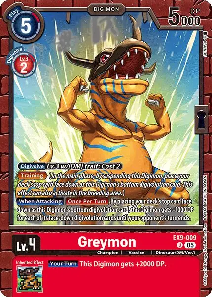 Greymon [Ex9-009] [Versus Monsters] 1
