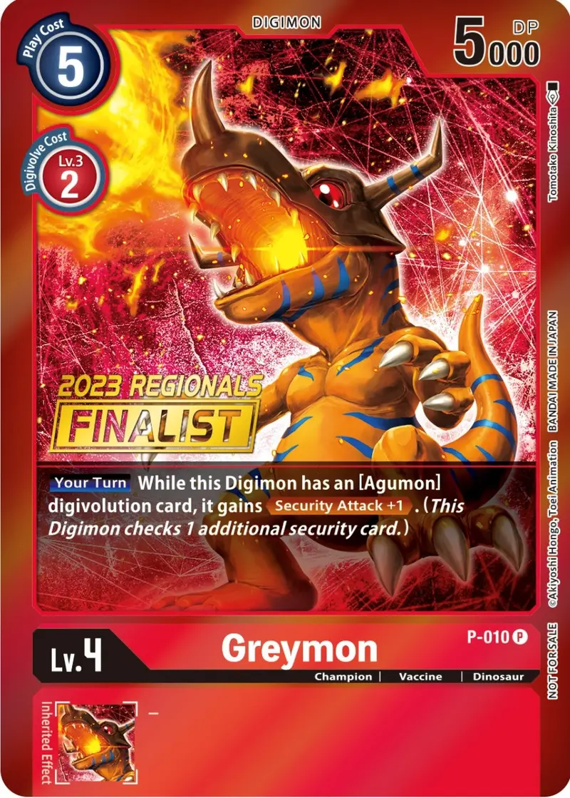 Greymon [P-010] (2023 Regionals Finalist) [Promotional Cards] 1