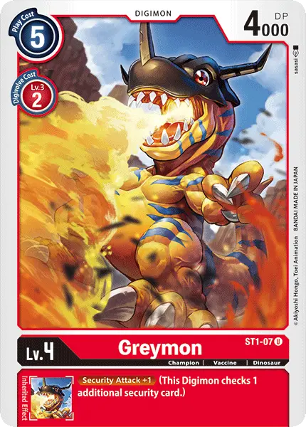 Greymon [St1-07] [Starter Deck: Gaia Red] 1