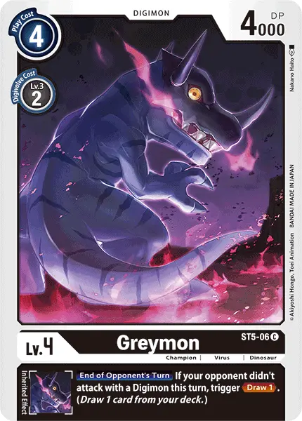 Greymon [St5-06] [Starter Deck: Machine Black] 1