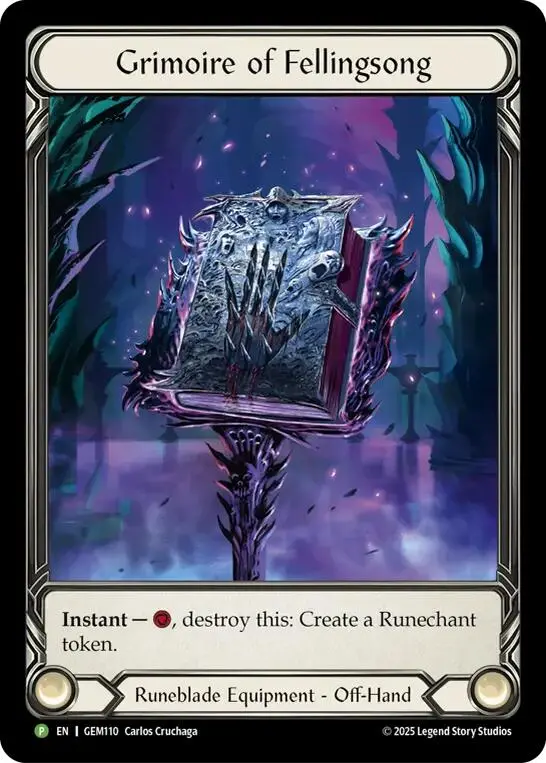 Grimoire Of Fellingsong [Gem110] (Gem Pack 4)  Cold Foil 1