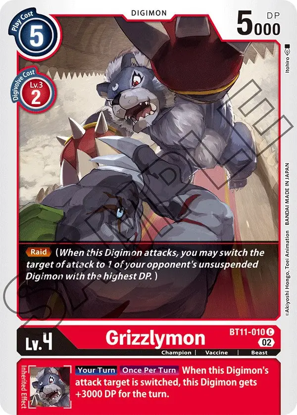 Grizzlymon [Bt11-010] [Dimensional Phase] 1